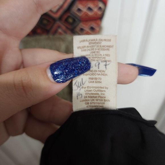 Free People Maxi Dress Blackened Crushed Gold Lace Embroidered Beaded RARE! - Picture 16 of 16